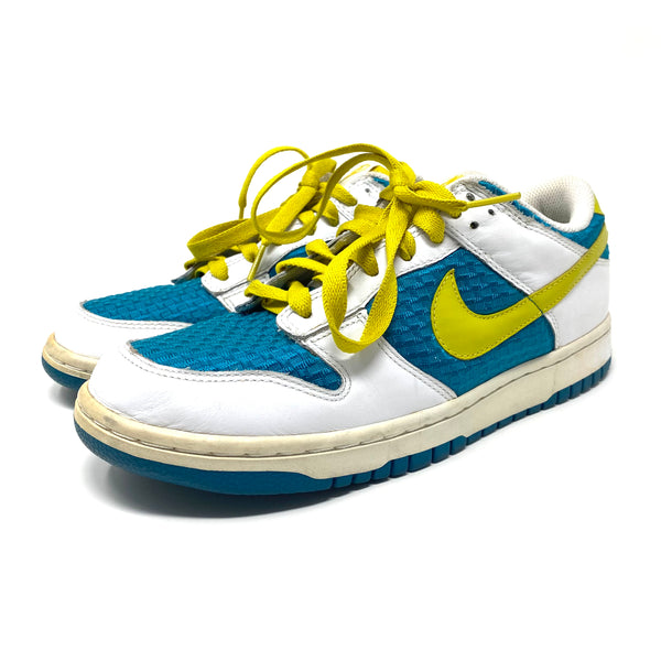 Vintage Nike Dunk Low Bright Citron Teal 309324-171 Sneakers Women’s 8.5 US