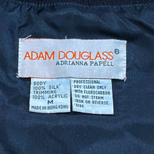 Load image into Gallery viewer, Vintage 80’s Adam Douglass x Adrianna Papell Silk All Over Print Gem Stone Snap Button Jacket Women’s Medium
