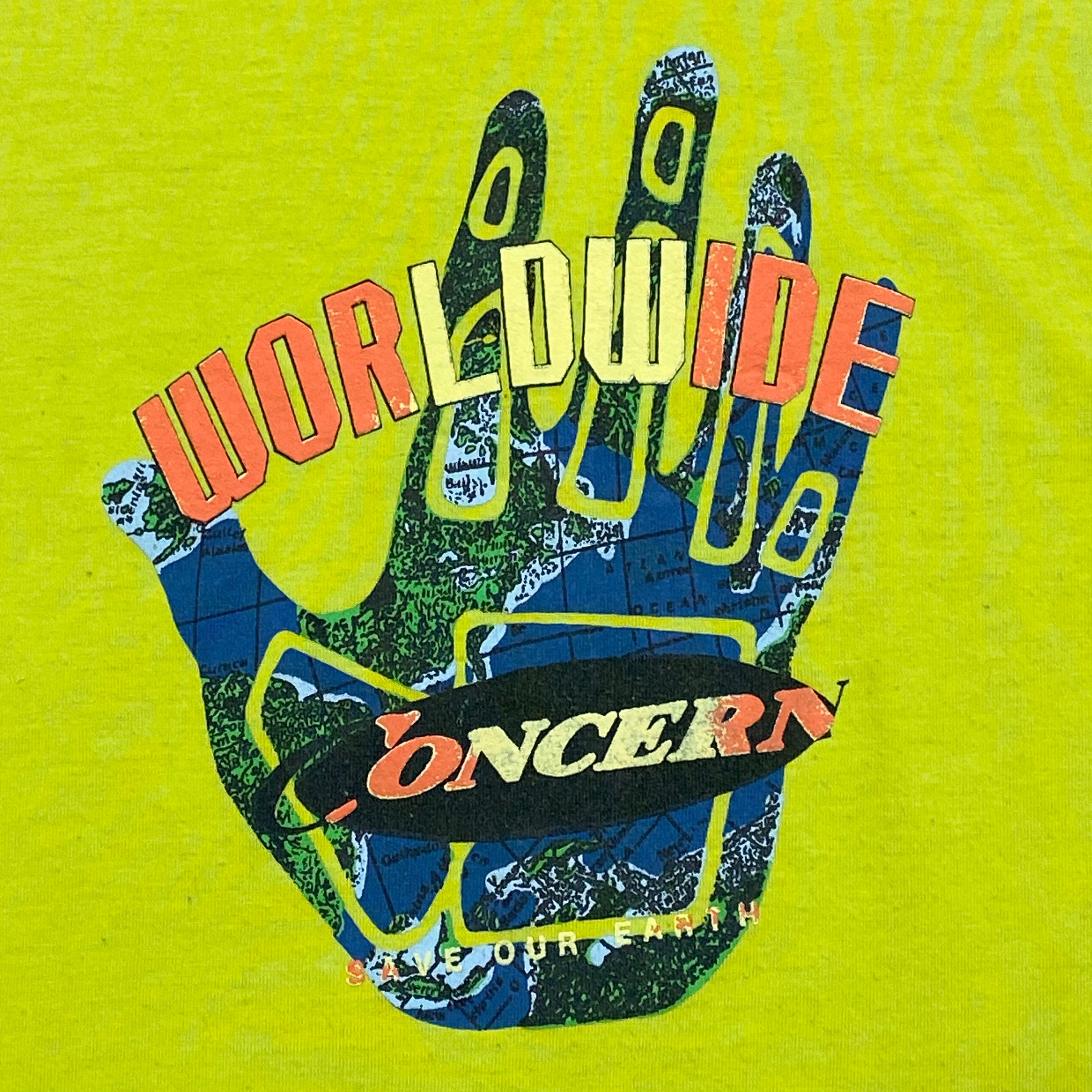 Vintage 1993 Body Glove Worldwide Concern Neon T-Shirt Men's XL