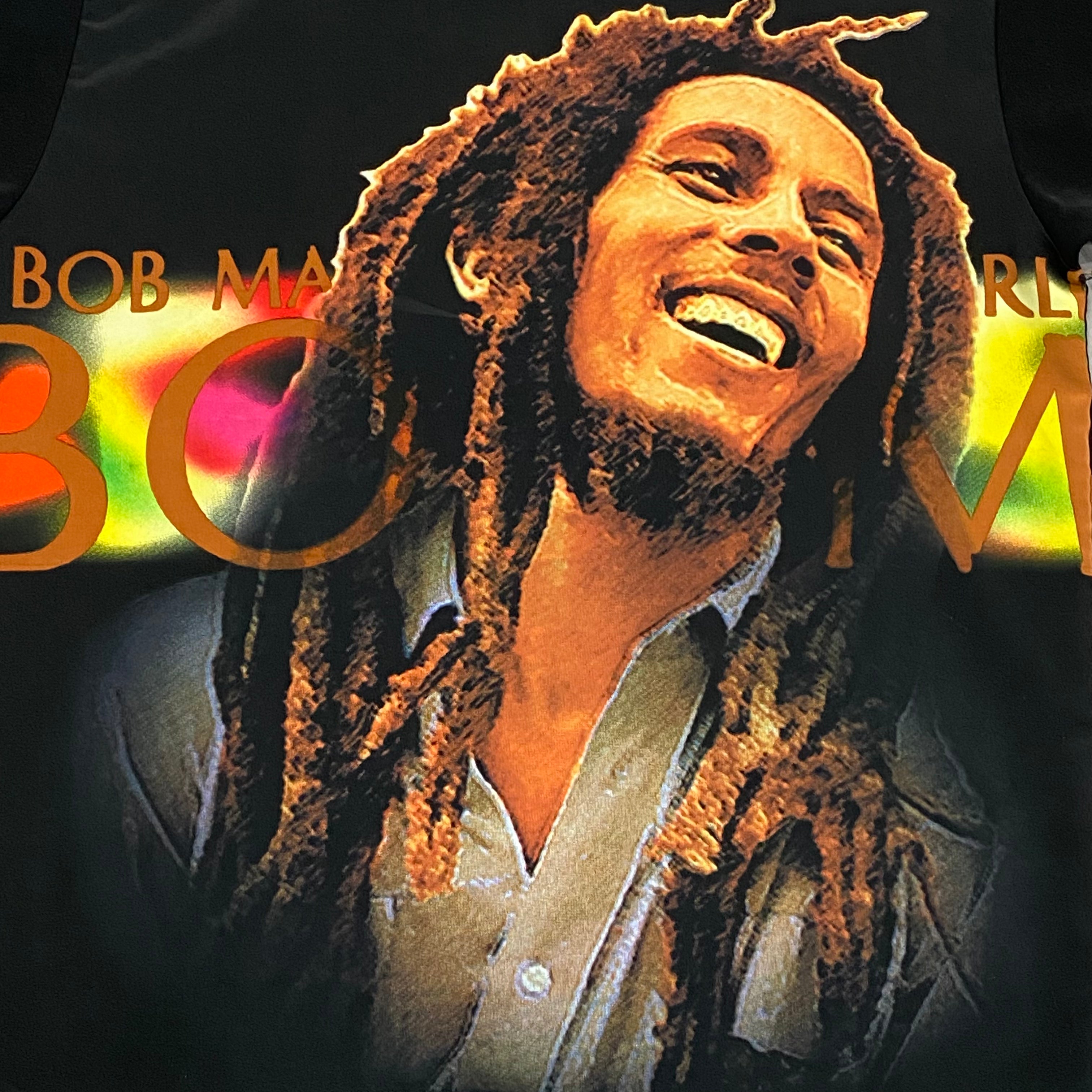 Dragonfly Bob Marley Double Sided Rasta Reggae Button Up Shirt Men’s Large