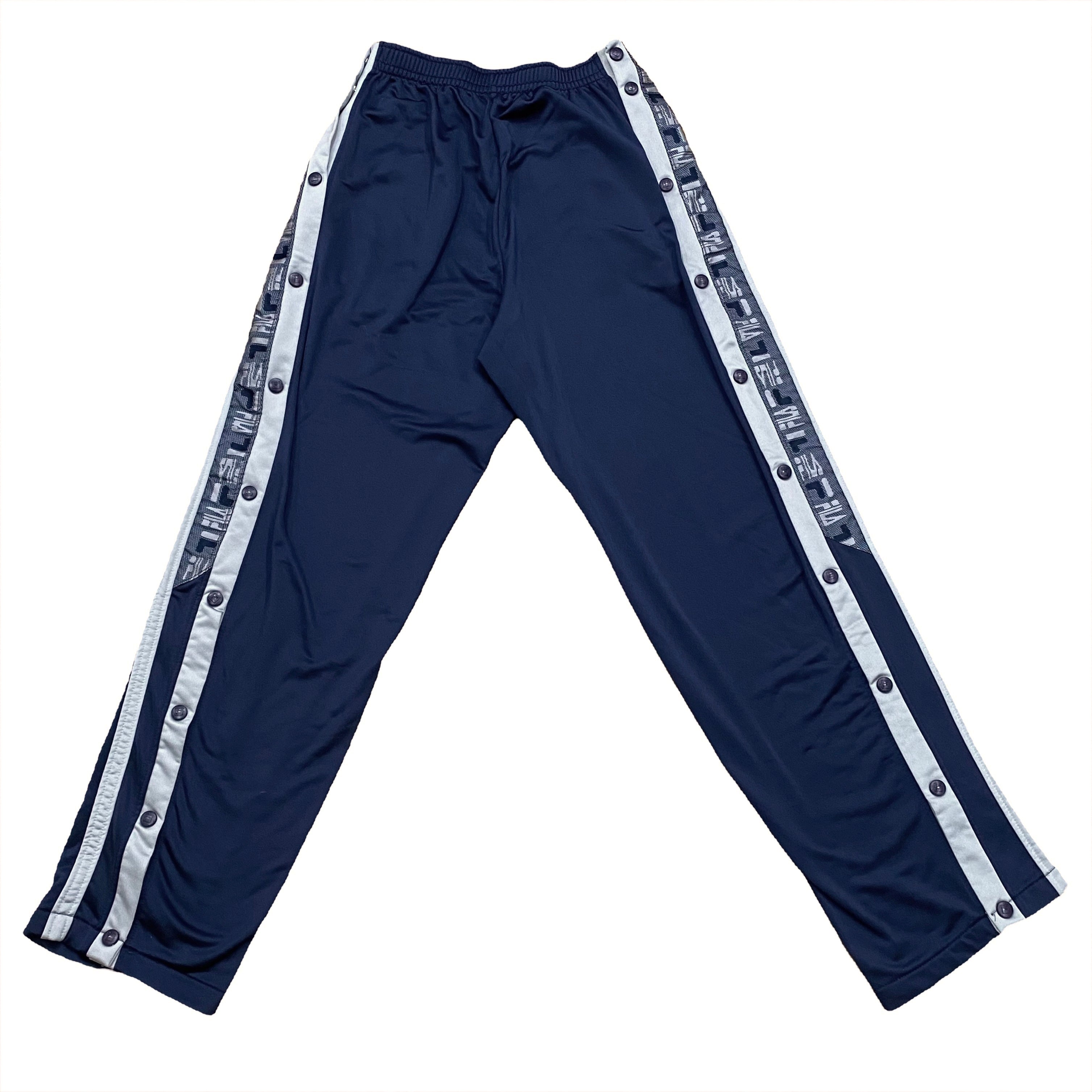 Vintage Fila Tear Away Snap Button Track Pants Medium