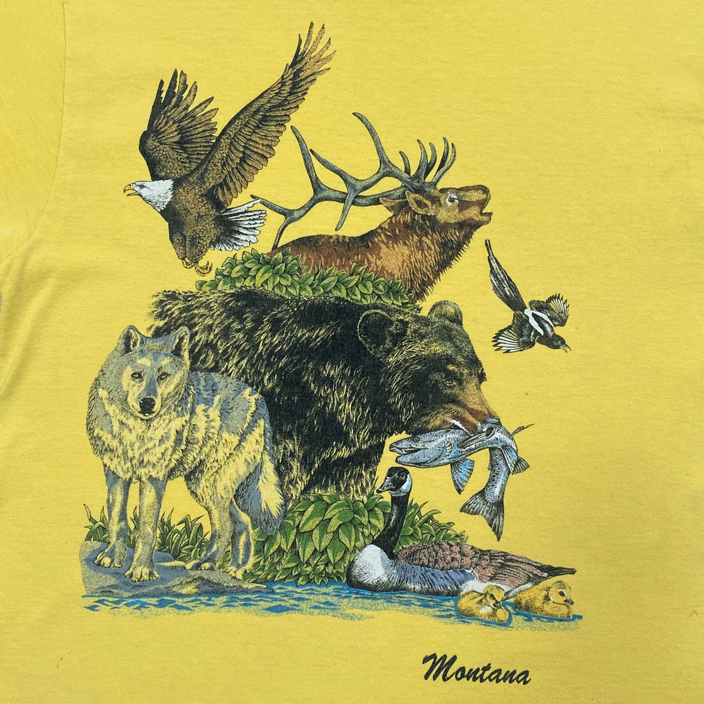 Vintage Montana Animal Wildlife T-Shirt Men’s Medium