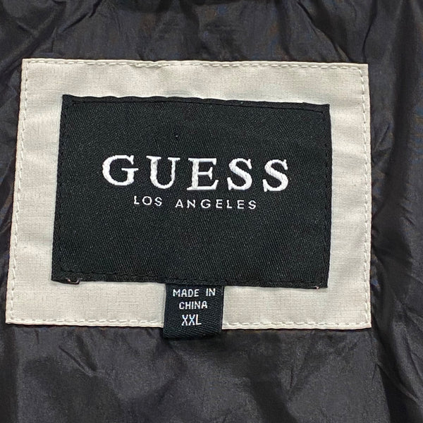 Guess Logo White/Black 119AP506 Back Spell Out Bomber Jacket XXL