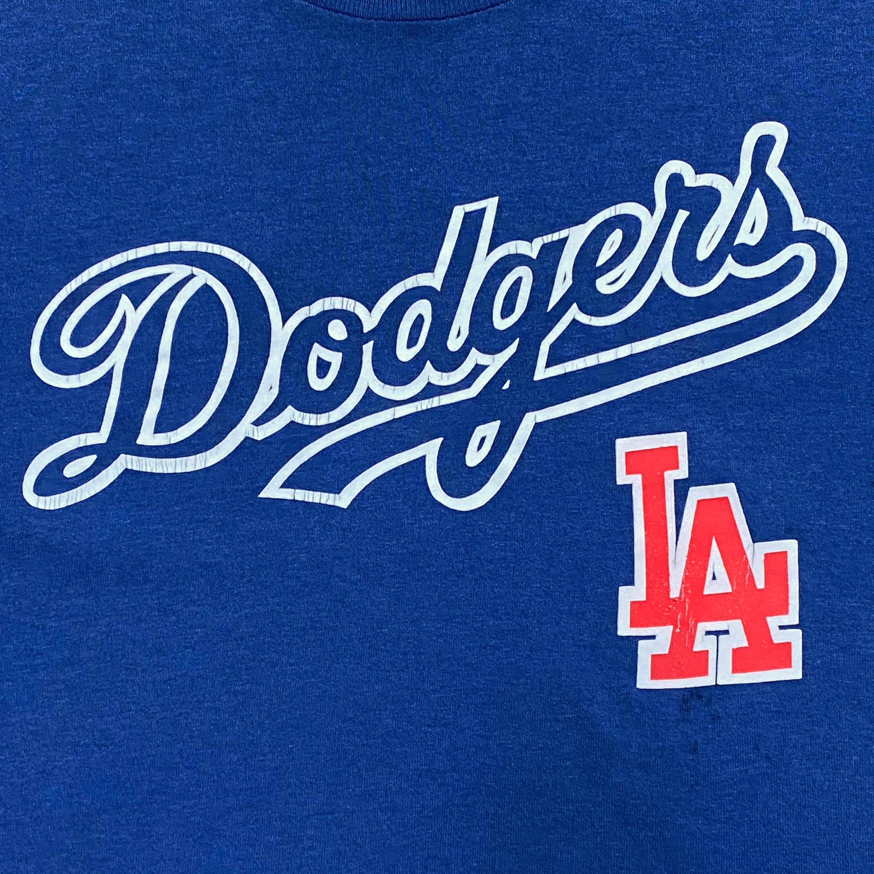 Vintage Logo 7 MLB LA Dodgers T-Shirt Men's Large 42-44