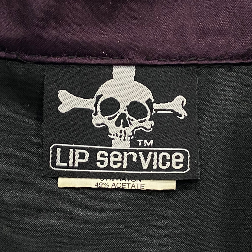 Vintage Lip Service Rayon & Acetate Long Sleeve Snap Button Shirt Women’s Small