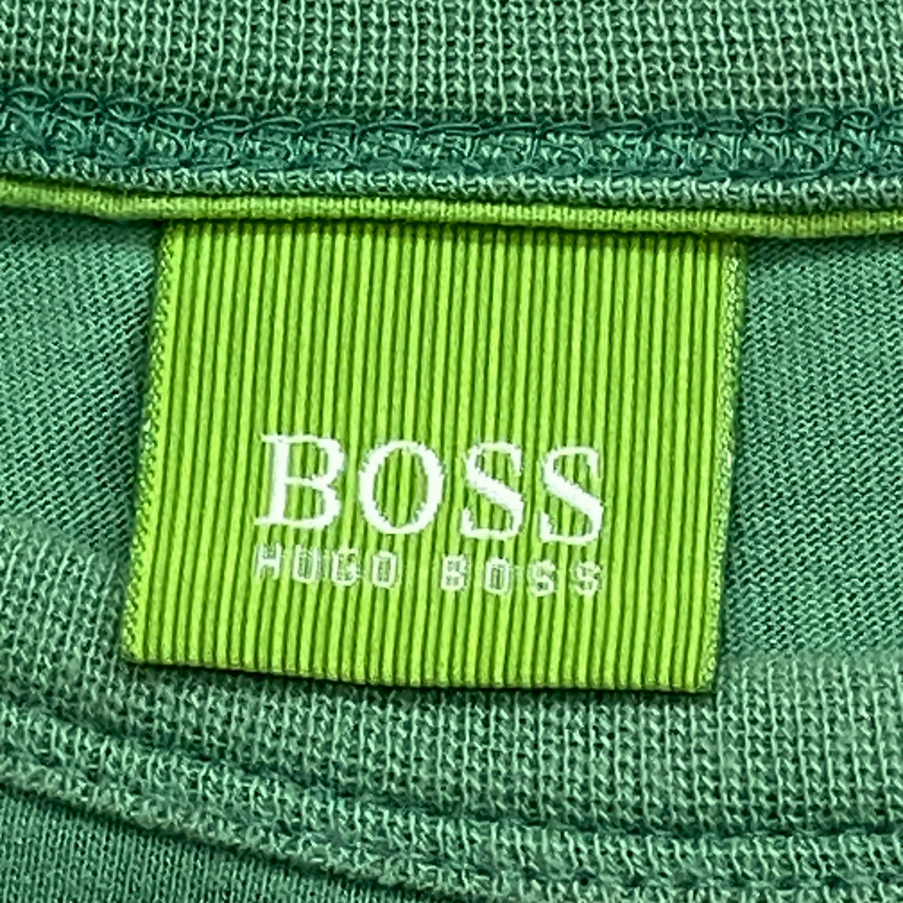 Hugo Boss Green Paper Thin T-Shirt Large