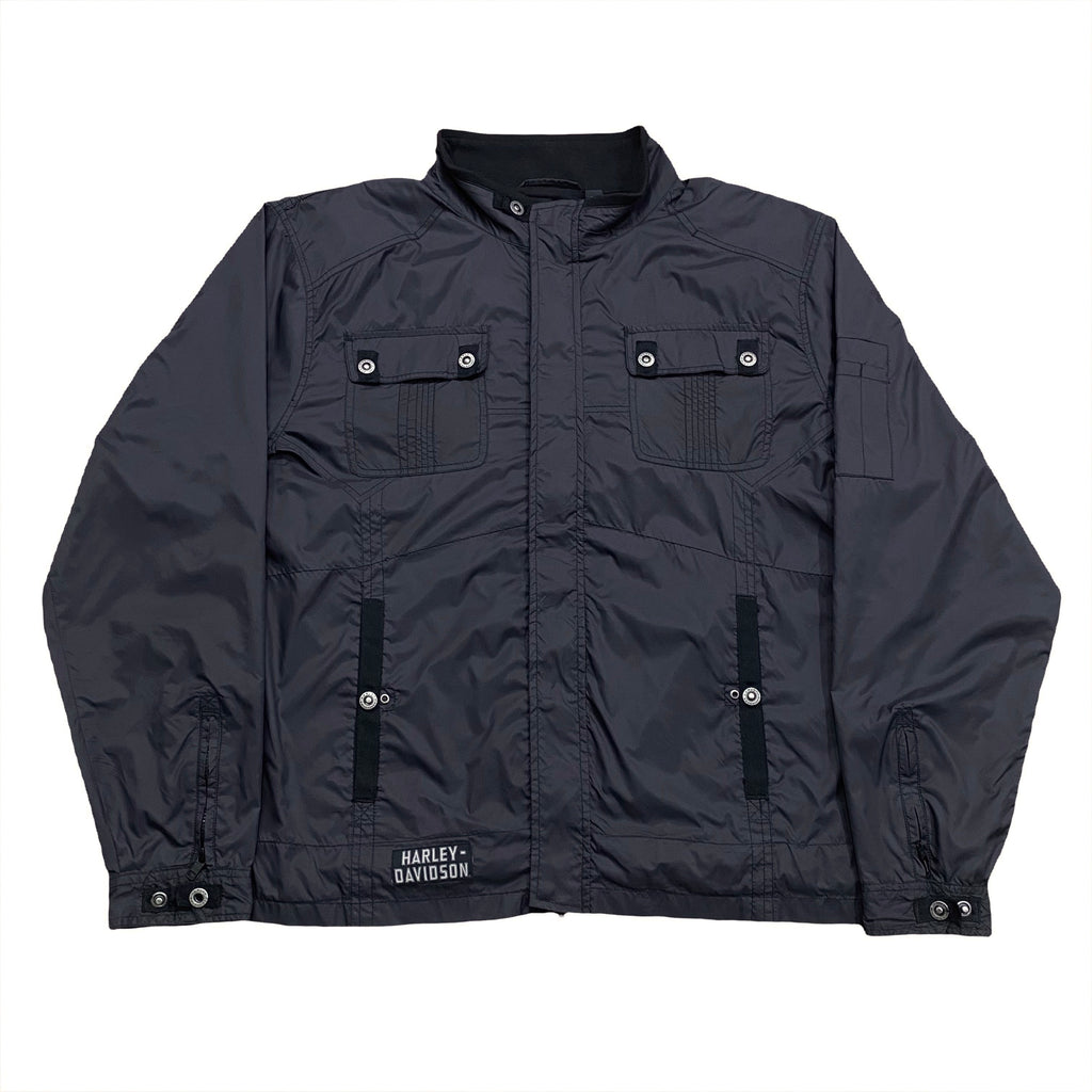 Harley Davidson Venture Black Nylon Lightweight Jacket 3XL