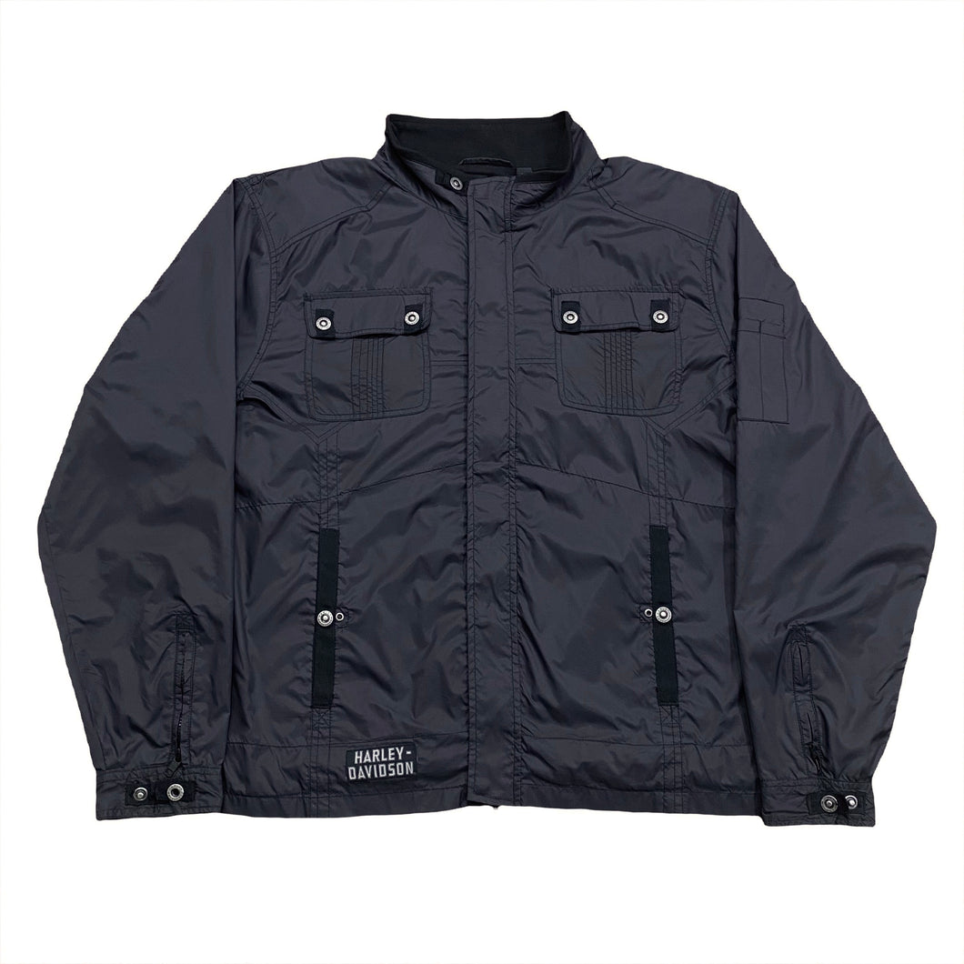 Harley Davidson Venture Black Nylon Lightweight Jacket 3XL