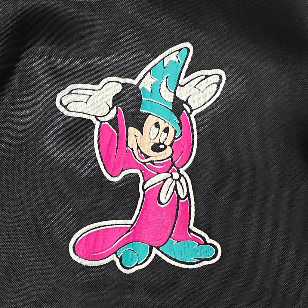 Vintage 1990 Disney 35 Years of Magic Mickey Mouse Satin Jacket Youth Large