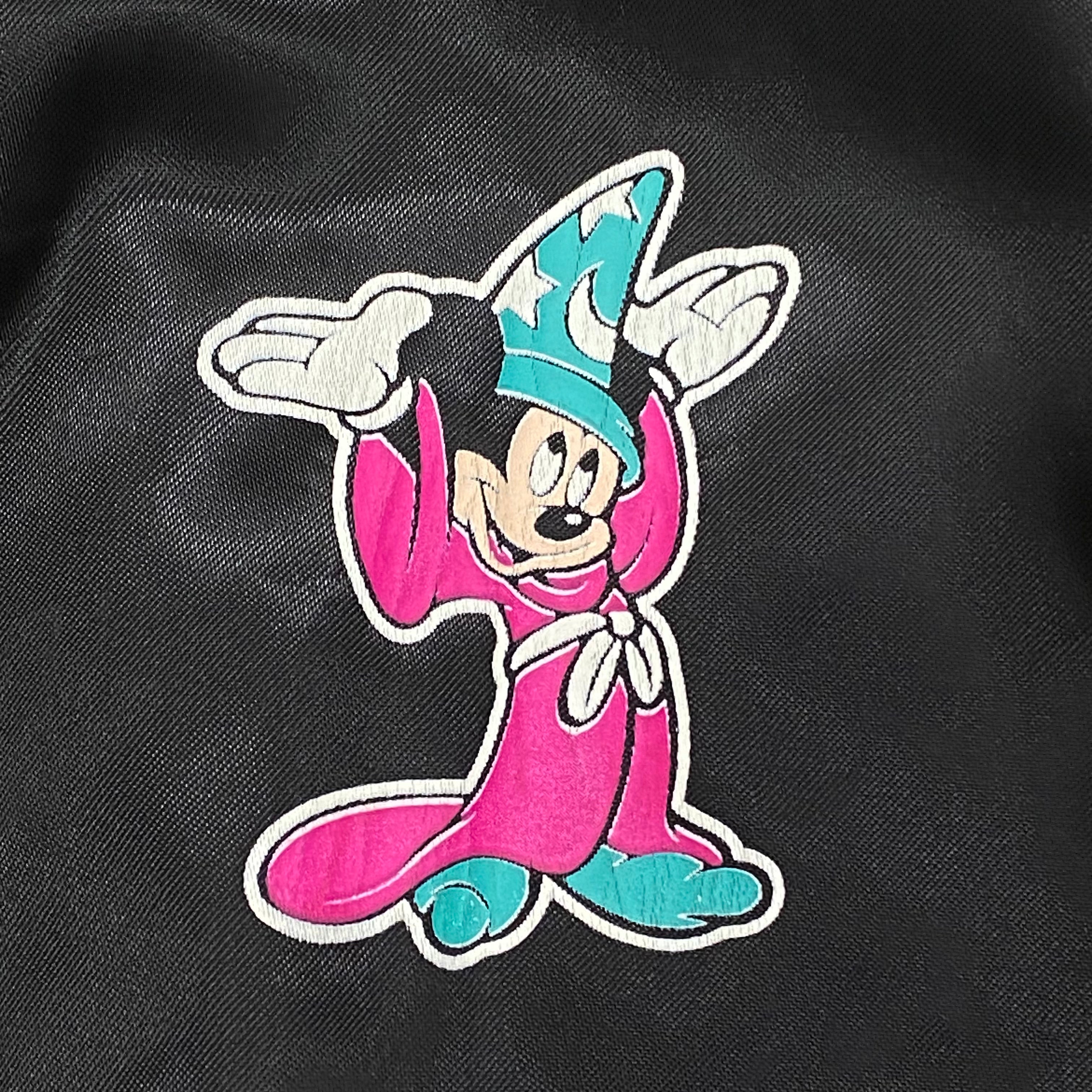 Vintage 1990 Disney 35 Years of Magic Mickey Mouse Satin Jacket Youth Large