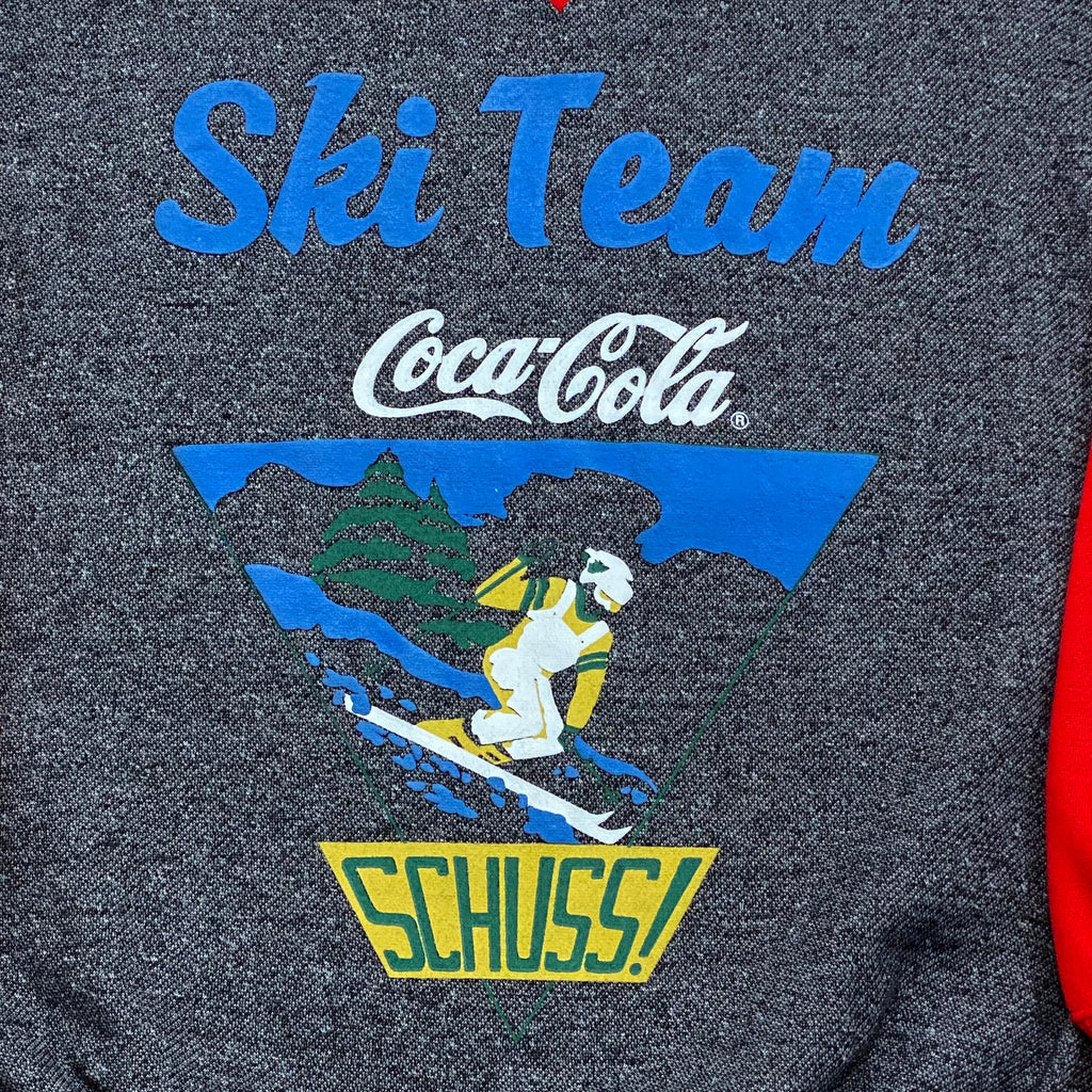 Vintage 1986 Coca-Cola Winter Sports Ski Team Schuss! Sweatshirt Men’s Small