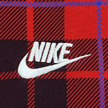 Load image into Gallery viewer, Nike Sportswear Essential Red Buffalo Plaid Sweatshirt Women’s Medium
