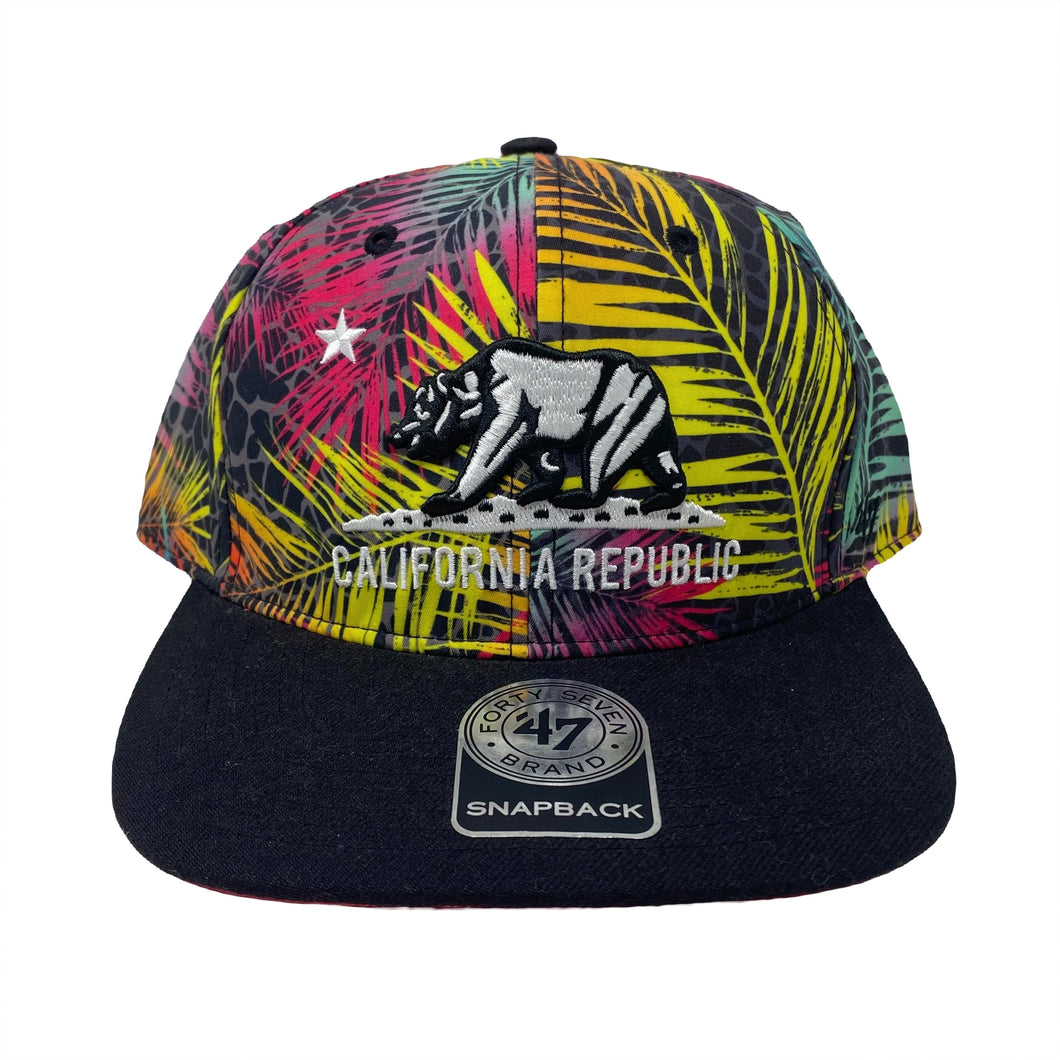 47 Brand California Republic Colorful Leaves Snapback Hat