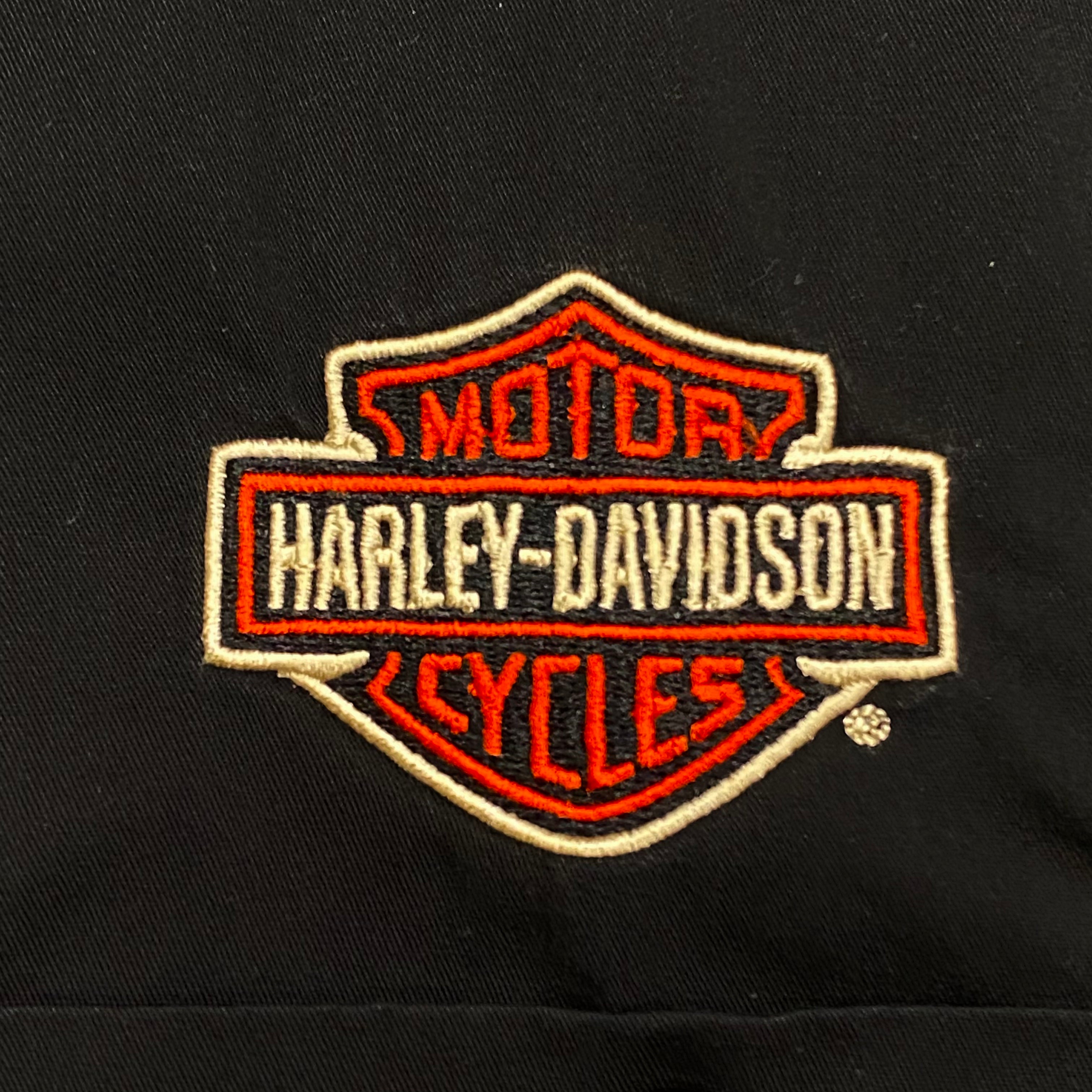 Harley Davidson 2011 Embroidered Button Up Shirt Medium