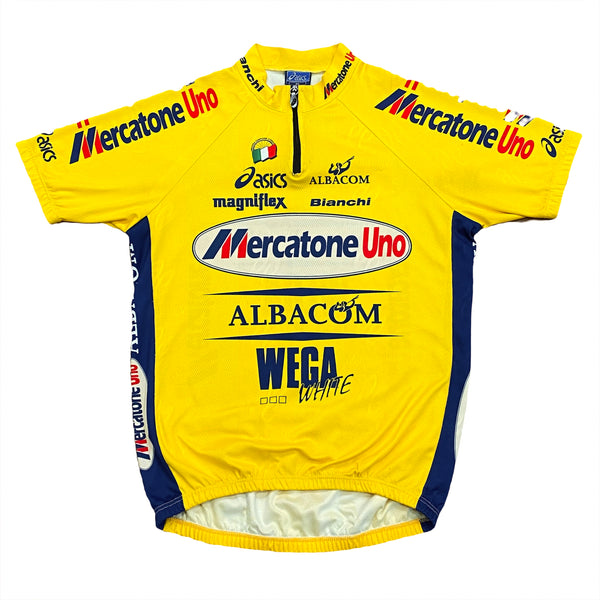 Vintage Asics Mercatone Uno Bike Cycling Jersey Shirt XL