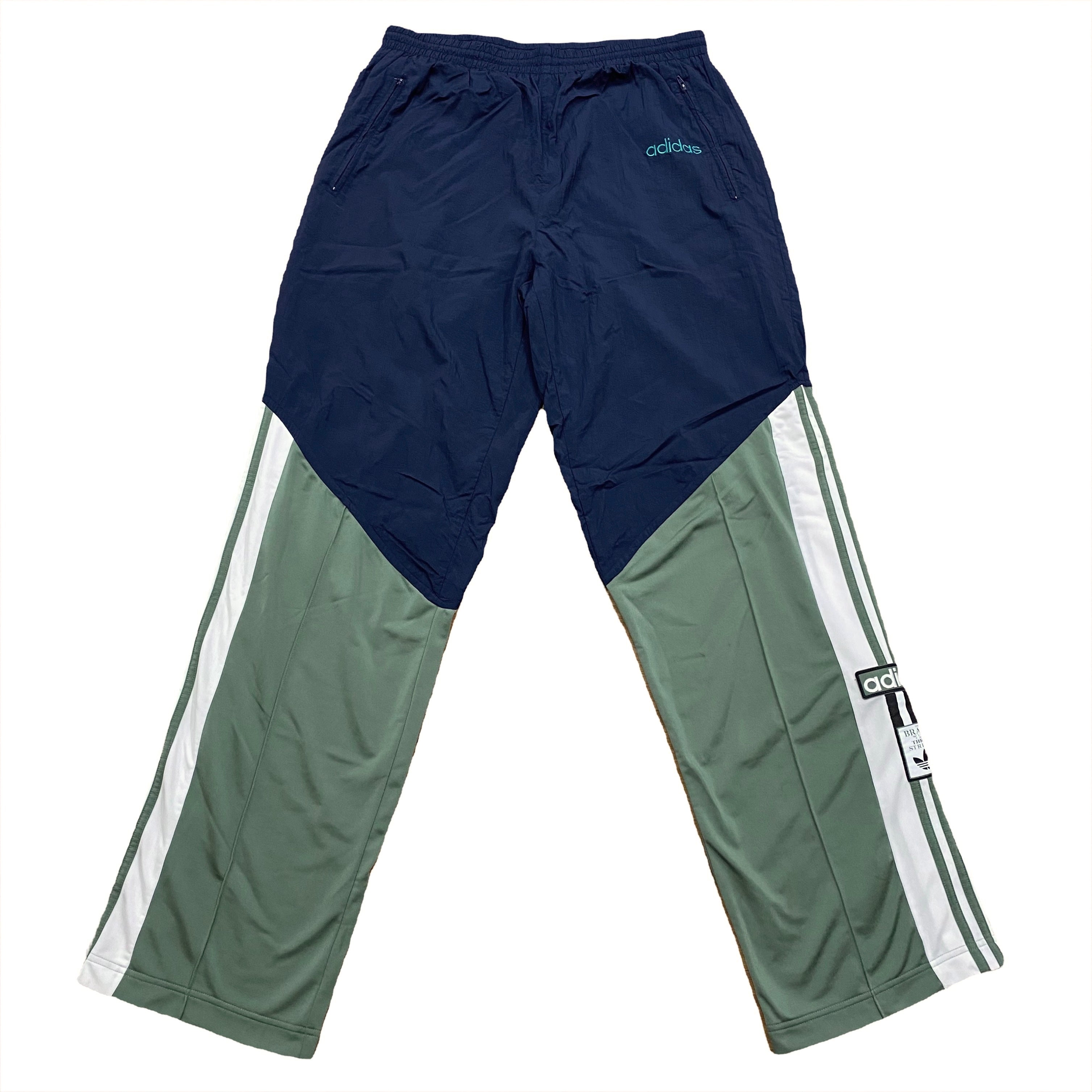 Vintage Adidas Custom Reworked Windbreaker Track Pants Large Tall