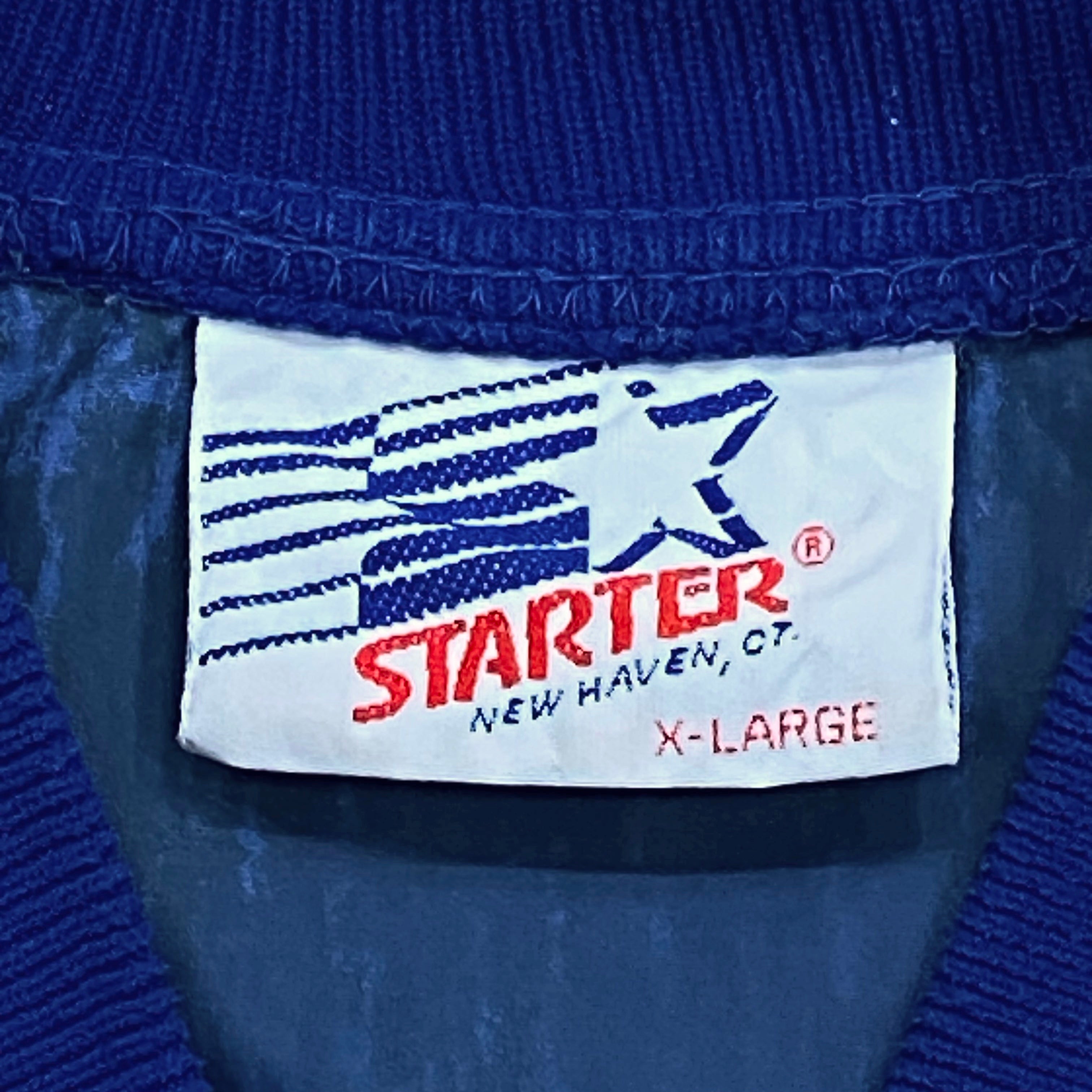 Vintage Starter NHL St. Louis Blues 1/4 Zip Nylon Windbreaker Jacket XL