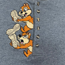 Load image into Gallery viewer, Vintage Disney Store Chip n’ Dale Embroidered Long Sleeve Henley Shirt Men&#39;s Large
