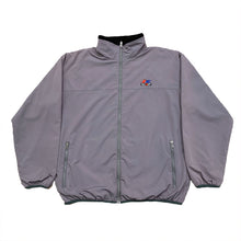 Load image into Gallery viewer, Vintage Ralliart Jackie Chan Gray Fleece Lined Windbreaker Jacket Large
