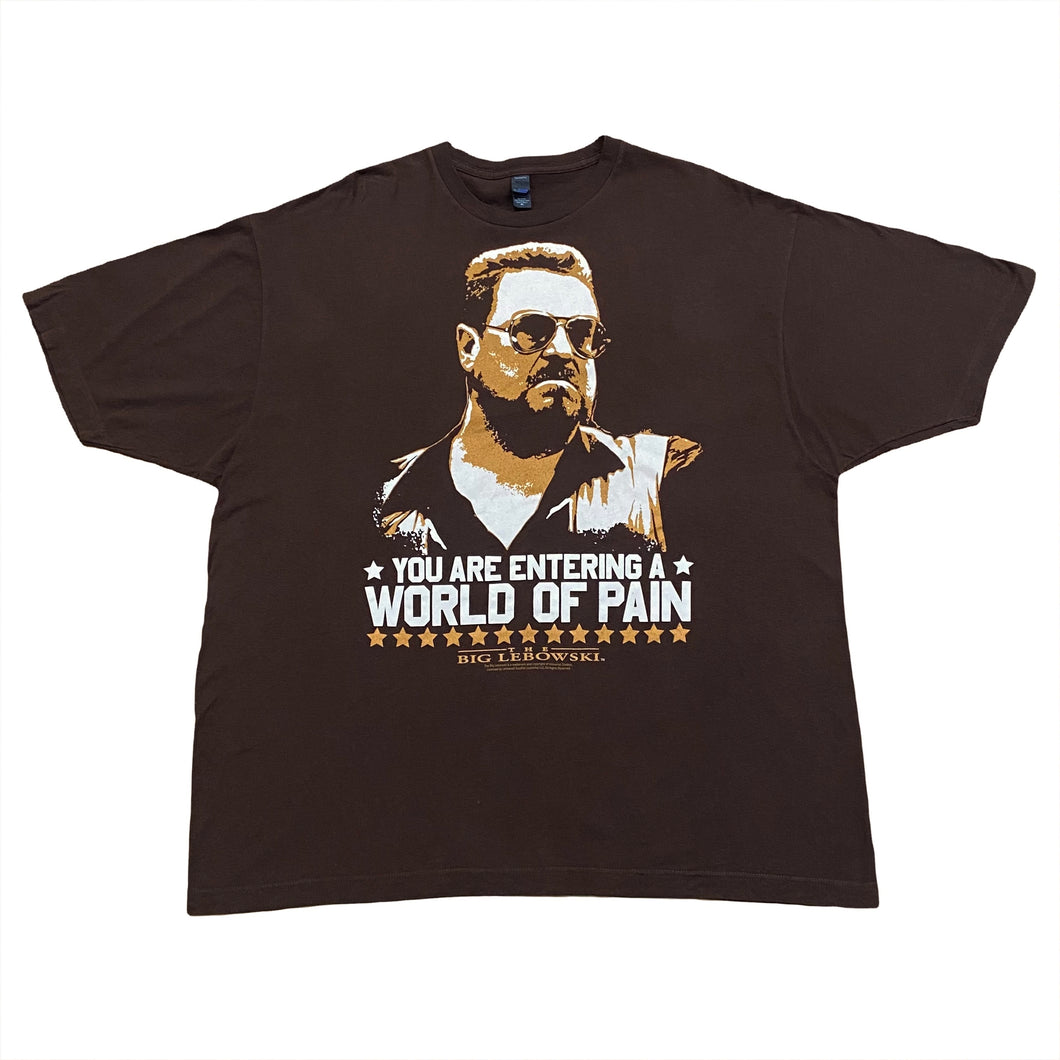 Big Lebowski You Are Entering A World Of Pain Walter Sobchak T-Shirt 2XL