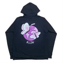 Load image into Gallery viewer, 999 Club Juice WRLD x The Kid Laroi Reminds Me Of You Butterfly Hoodie Large
