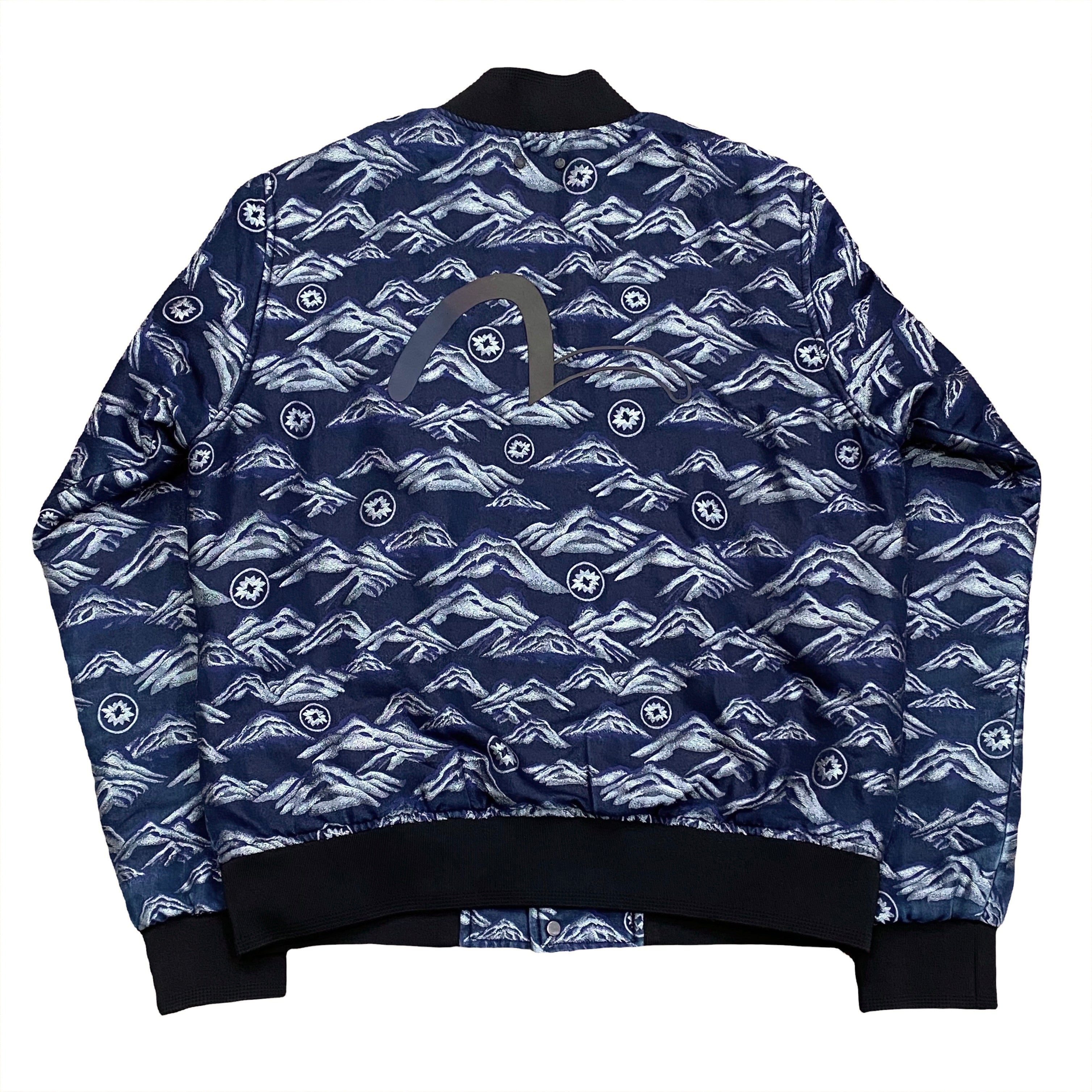 Evisu Kuro All Over Print Bomber Jacket Large