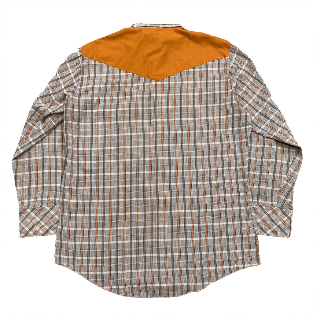 Vintage Bar B Western Wear Plaid Pearl Snap Shirt Men’s Large