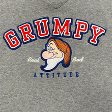 Load image into Gallery viewer, Vintage Disney Disneyland Resort Grumpy Embroidered Sweatshirt Women’s Small

