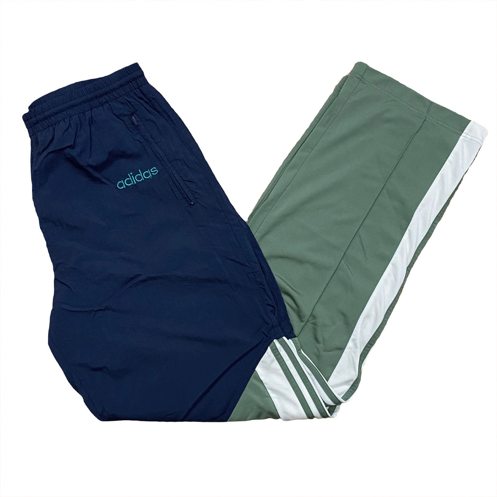 Vintage Adidas Custom Reworked Windbreaker Track Pants Large Tall