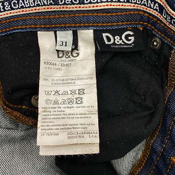 Dolce & Gabbana Magic Regular Fit Low Rise Straight Hips, Legs & Bottom Jeans 31