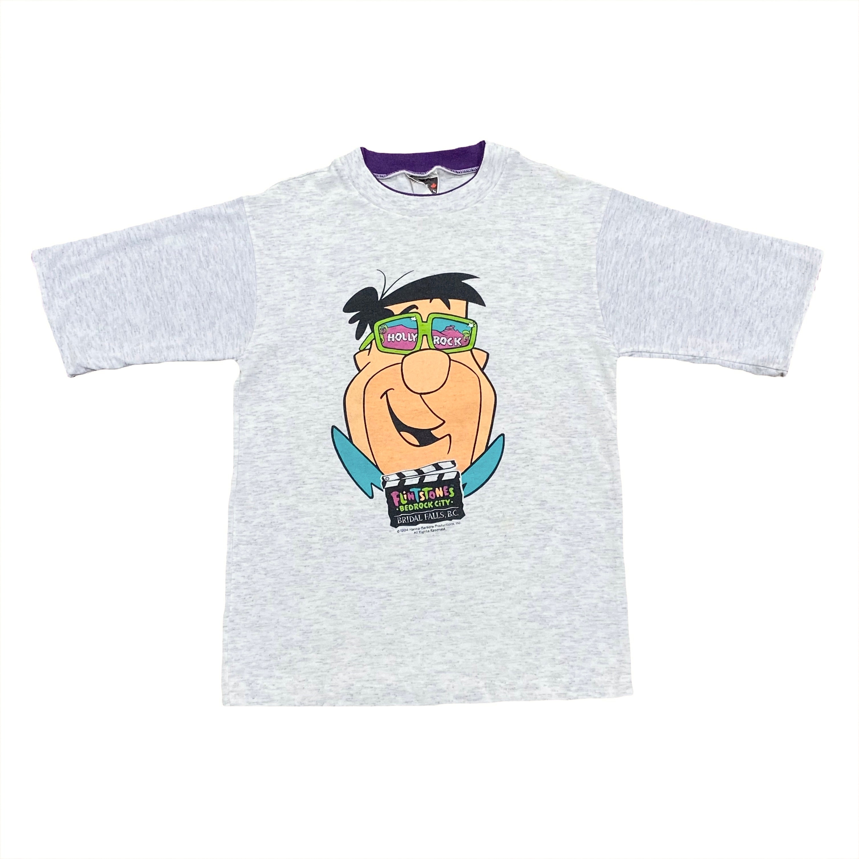Vintage 1994 Flintstones Bedrock City T-Shirt Youth Medium