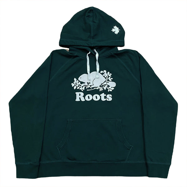 Roots Canada Beaver Logo Hoodie Large