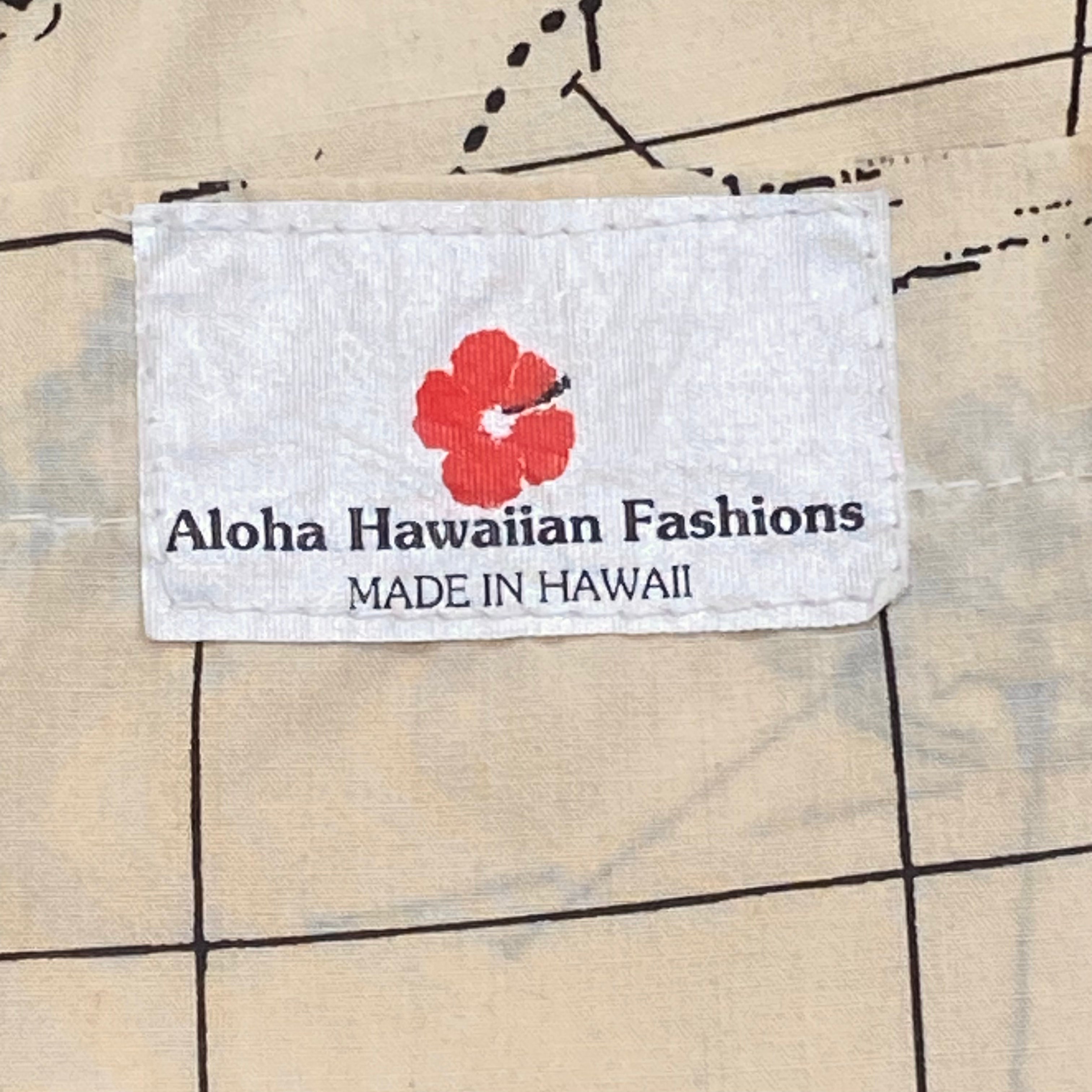 Vintage Aloha Hawaiian Fashions All Over Print Shorts XXL