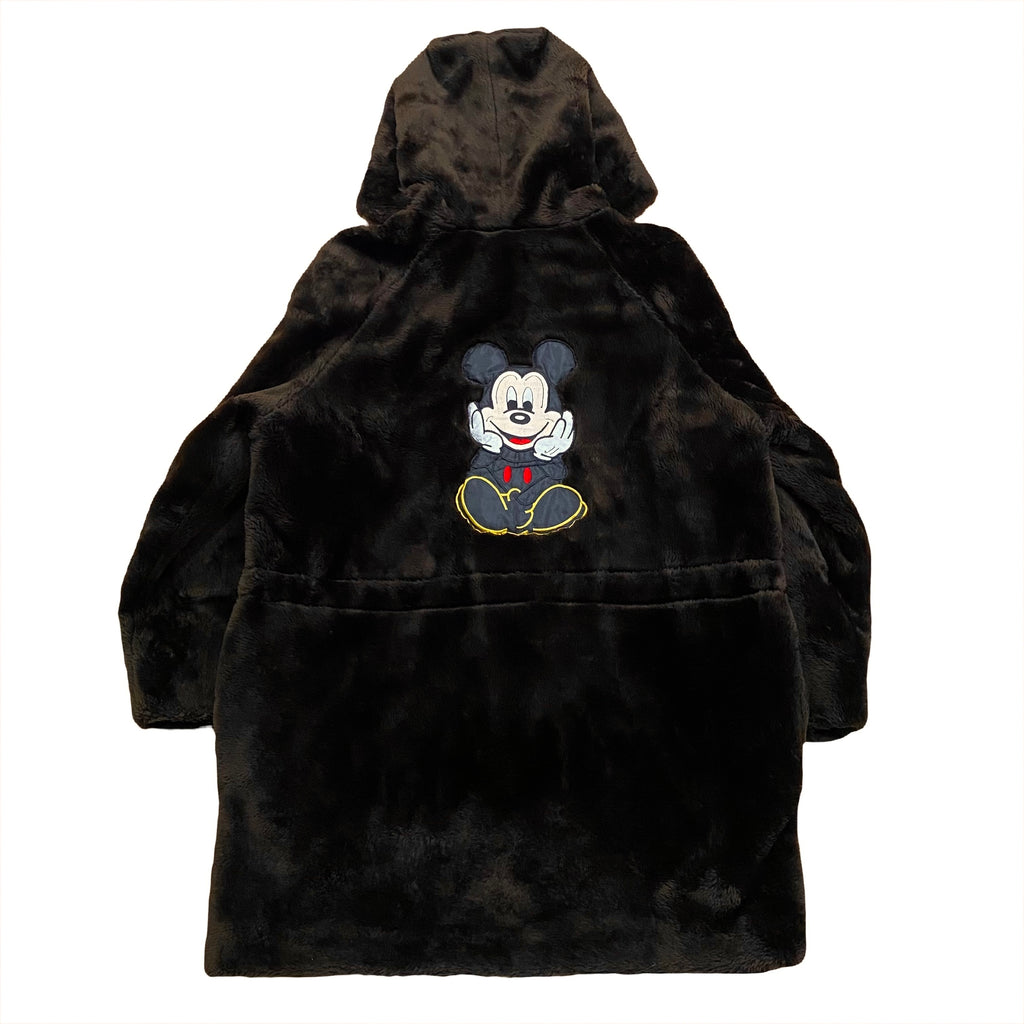 Vintage Disney Mickey Unlimited Prima Acrylic Fun Fur Jacket Coat Women’s Large