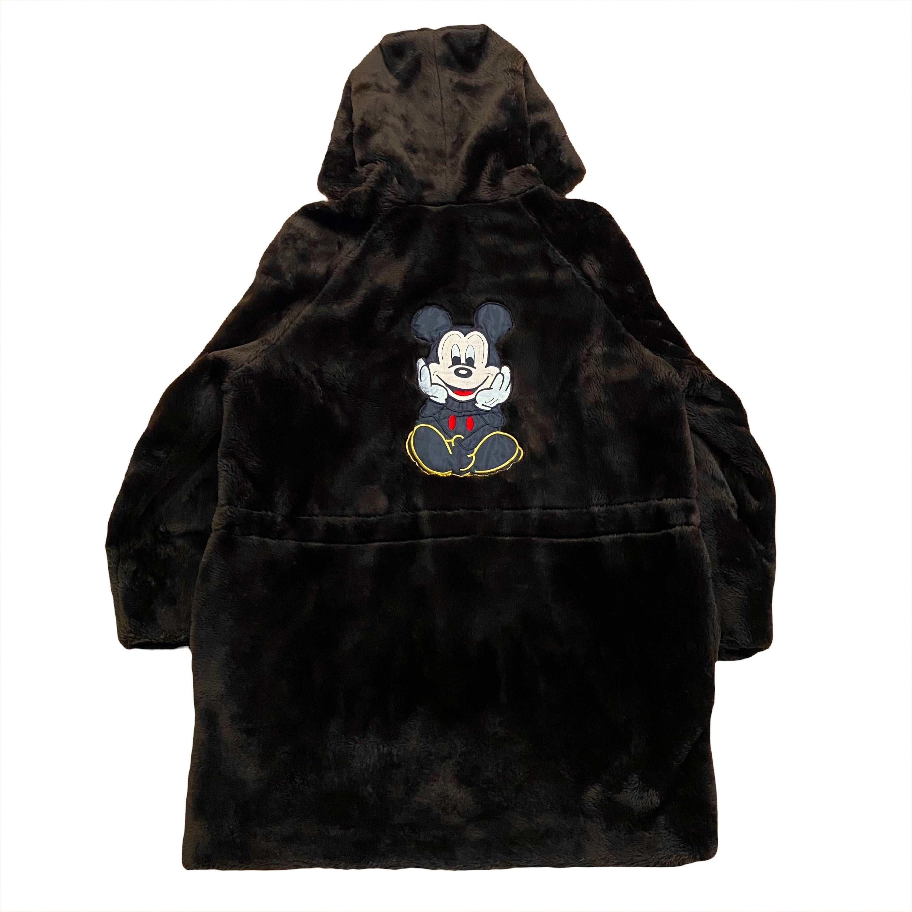Vintage Disney Mickey Unlimited Prima Acrylic Fun Fur Jacket Coat Women’s Large