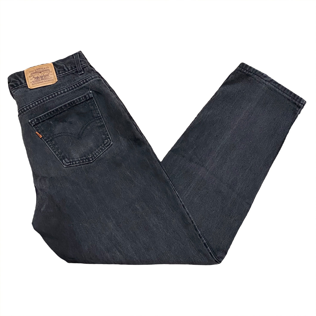 Vintage Levi’s 506 Black Orange Tab Jeans 34 x 32