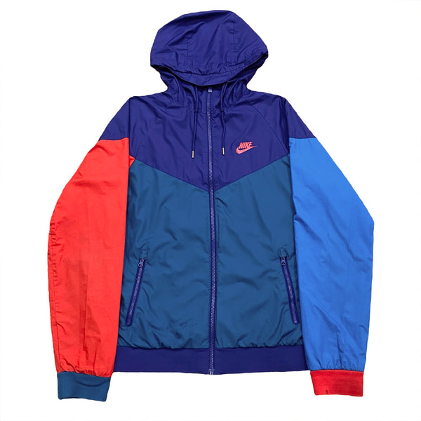 Nike Sportswear Windrunner 727324-590 Color Block Windbreaker Jacket Small