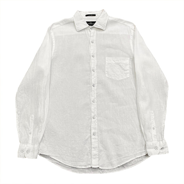 Rodd & Gunn 100% Linen Woven In Italy Sports Fit Long Sleeve Button Shirt Medium