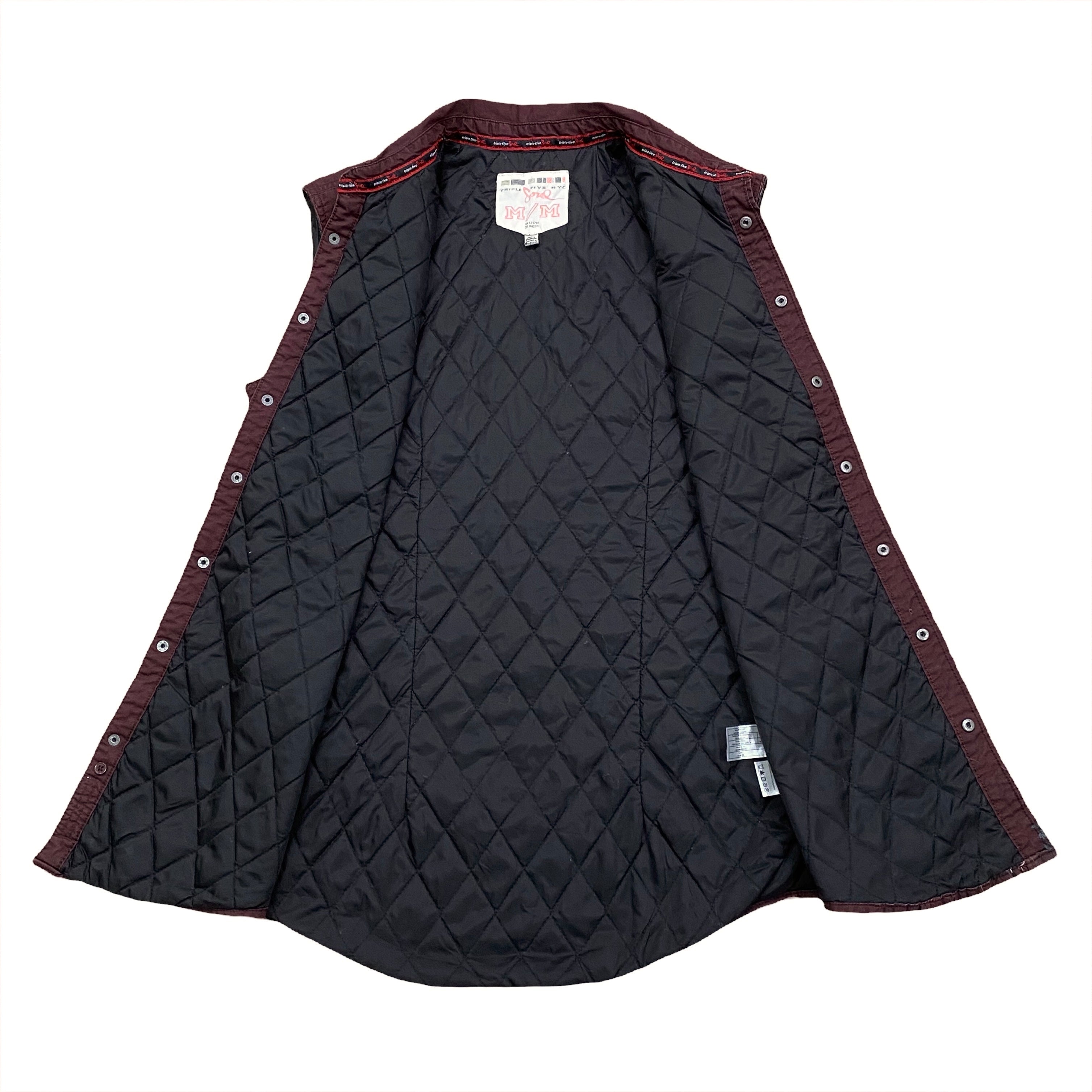 Triple Five Soul Quilted Lined Snap Polyester Filled Vest Men’s Medium