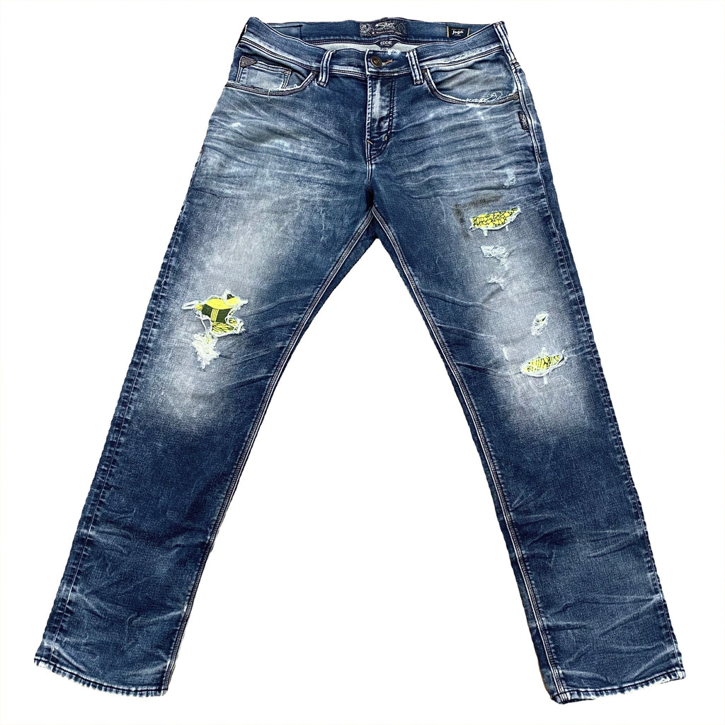 Silver Jeans Eddie Joga Custom Distressed Jeans 31 x 32