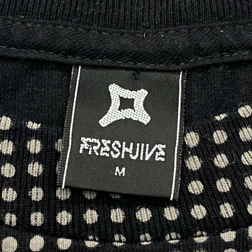 Vintage Freshjive Fresh Jive Skull Never Say Die! Polka Dot All Over Print T-Shirt Men’s Medium