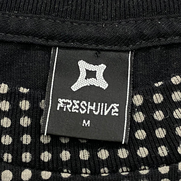 Vintage Freshjive Fresh Jive Skull Never Say Die! Polka Dot All Over Print T-Shirt Men’s Medium