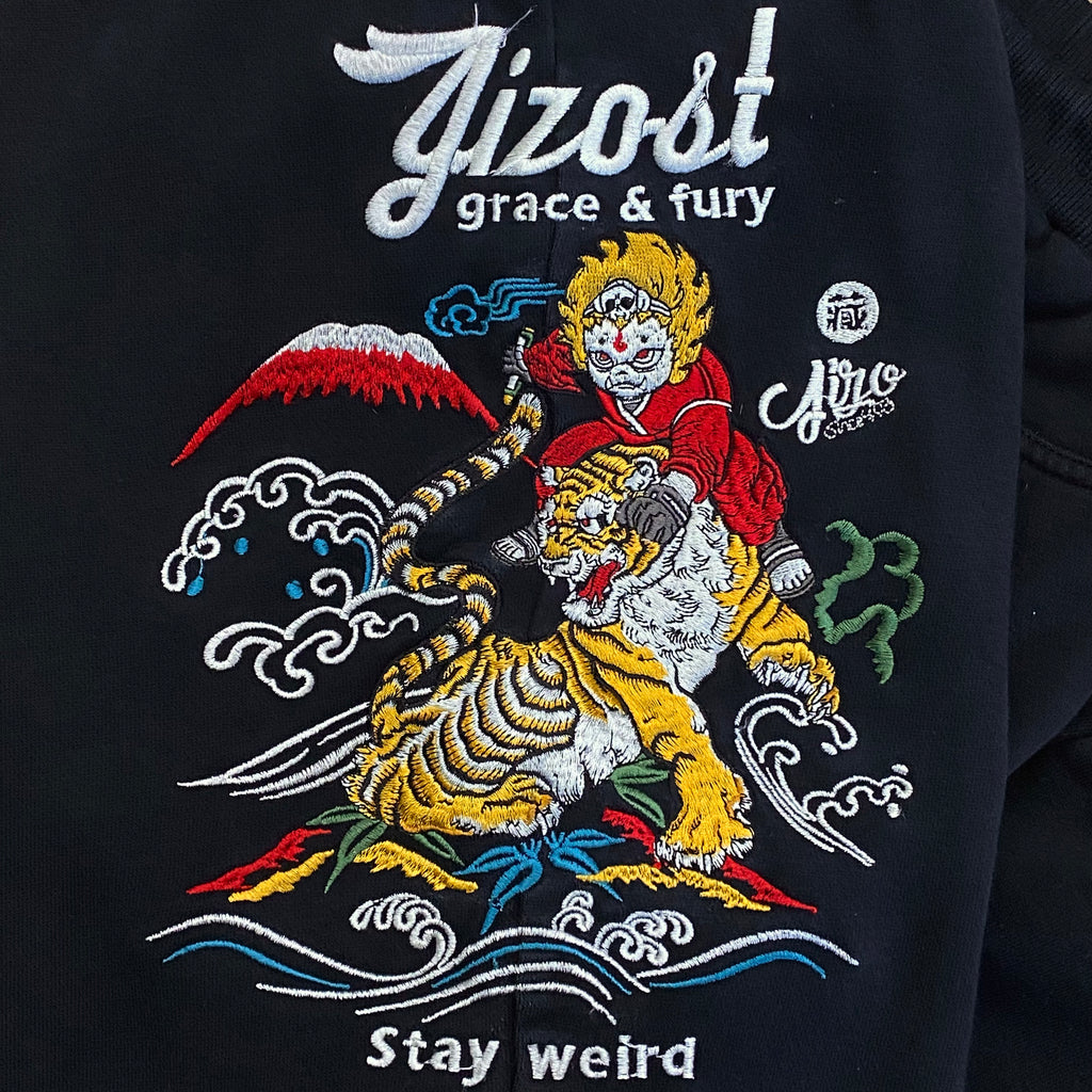 Jizo-Bosatsu Japanese Embroidered Sweatpants XXL