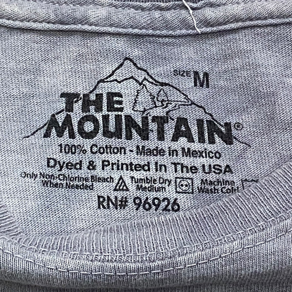 The Mountain 2011 White Tiger Face Stone Washed T-Shirt Medium