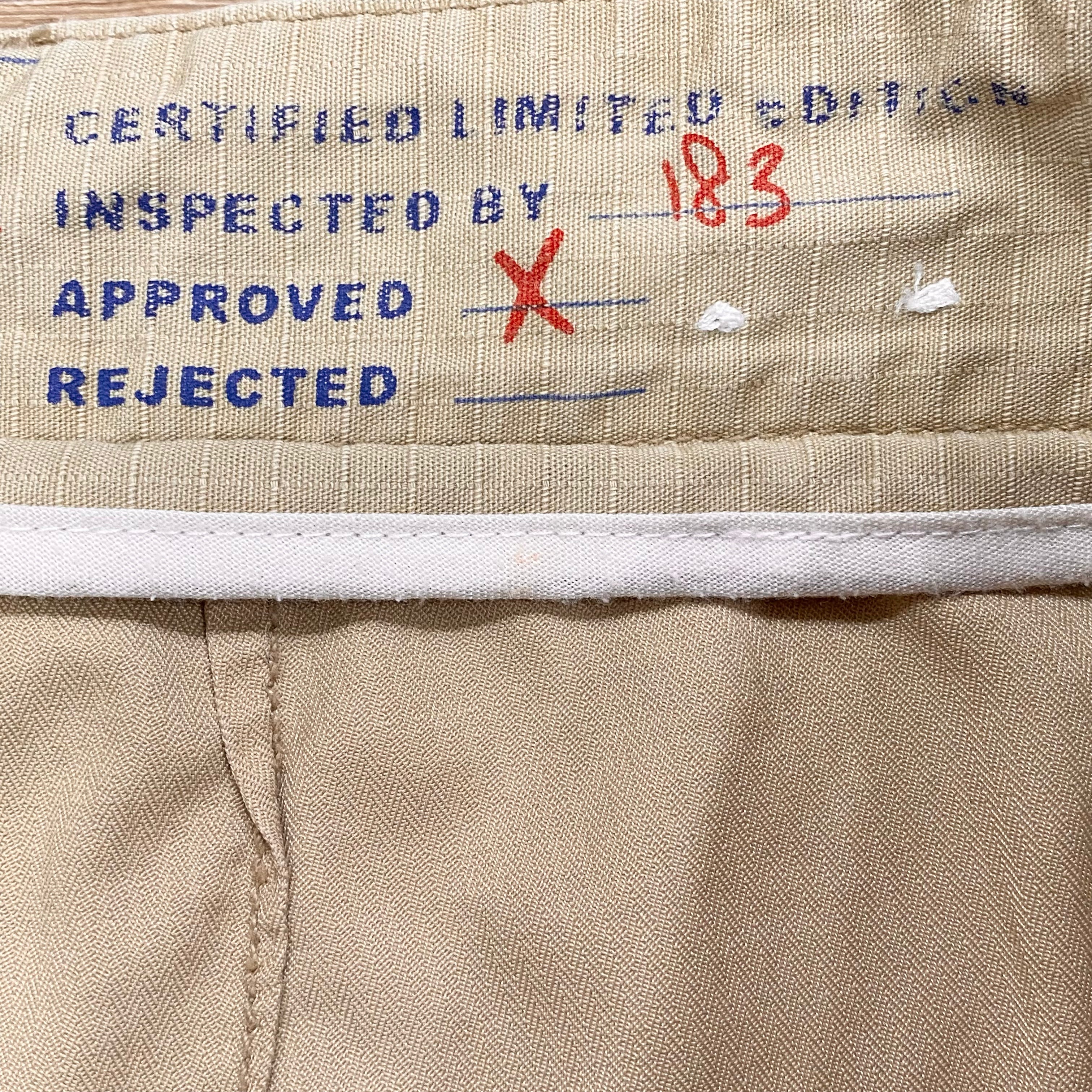 Marc Ecko Unltd Certified Limited Edition Khaki Wide Leg Pull Strap Pants 32