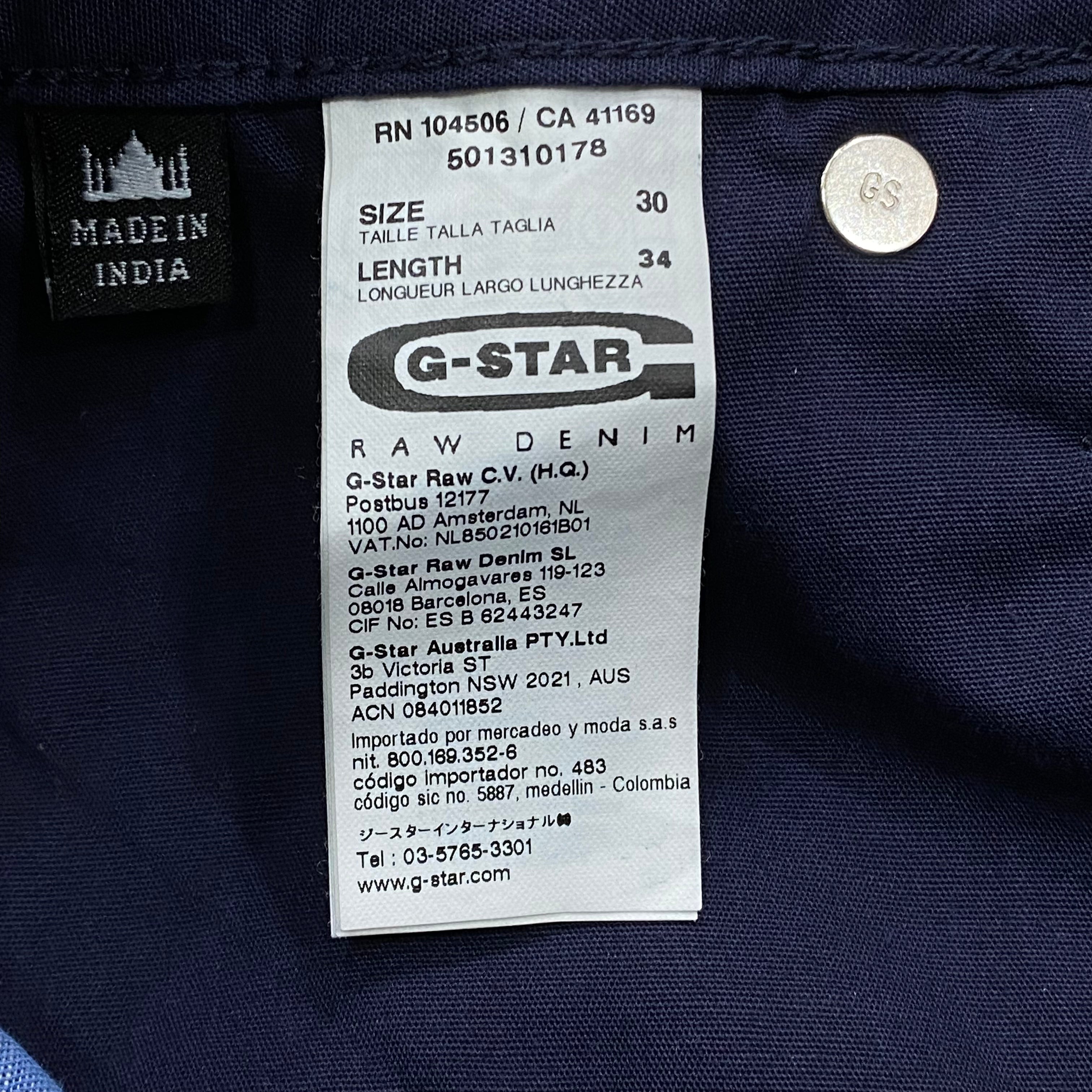 G-Star Raw RE 5620 3D Low Tapered Jeans 32 x 28