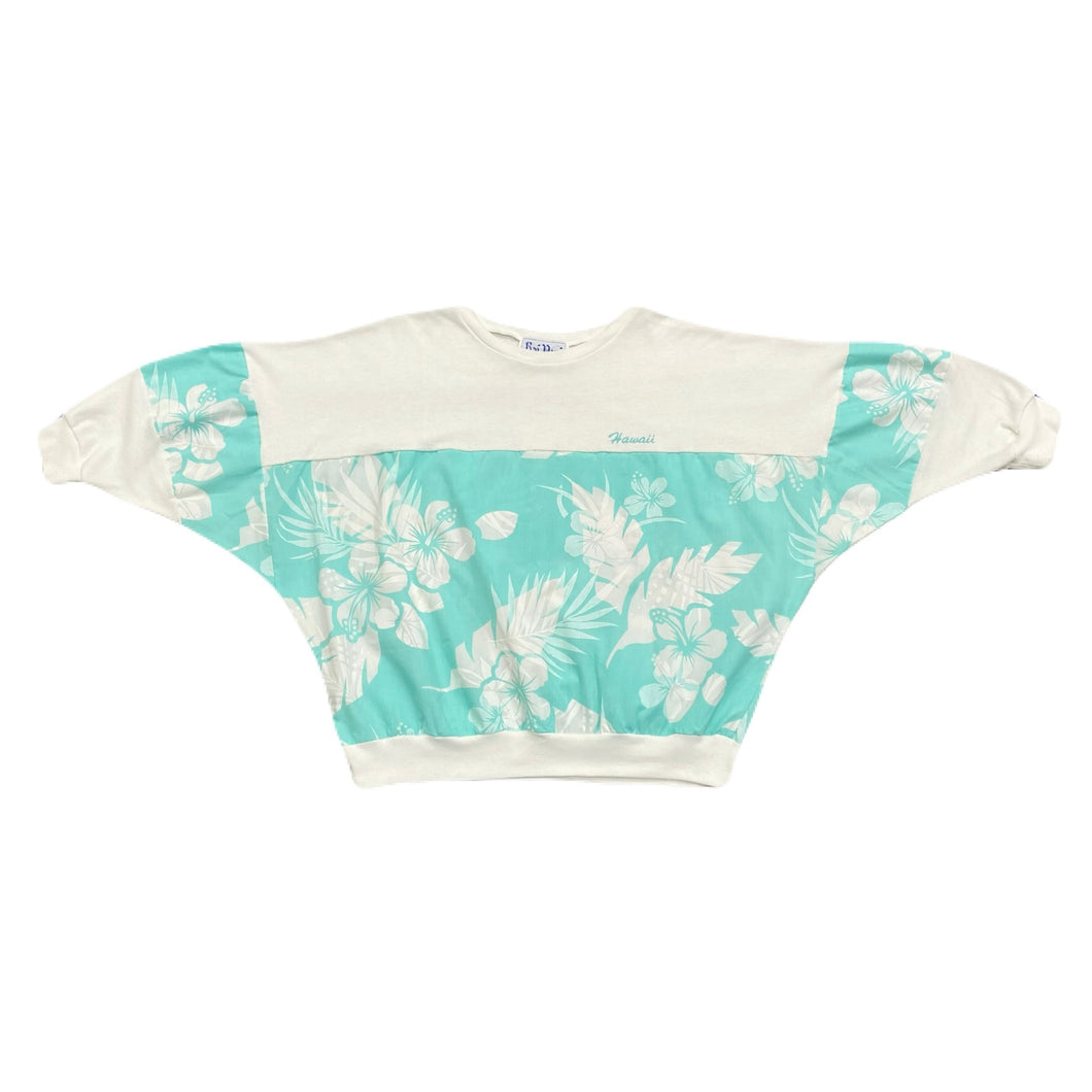 Vintage Kai Nani Hawaii Lightweight Floral Sweatshirt Women’s Medium