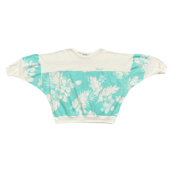 Vintage Kai Nani Hawaii Lightweight Floral Sweatshirt Women’s Medium