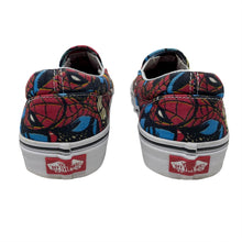 Load image into Gallery viewer, Vans x Marvel Spider-Man All Over Print Slip-On Sneakers Men’s Size 9 Women’s 10.5
