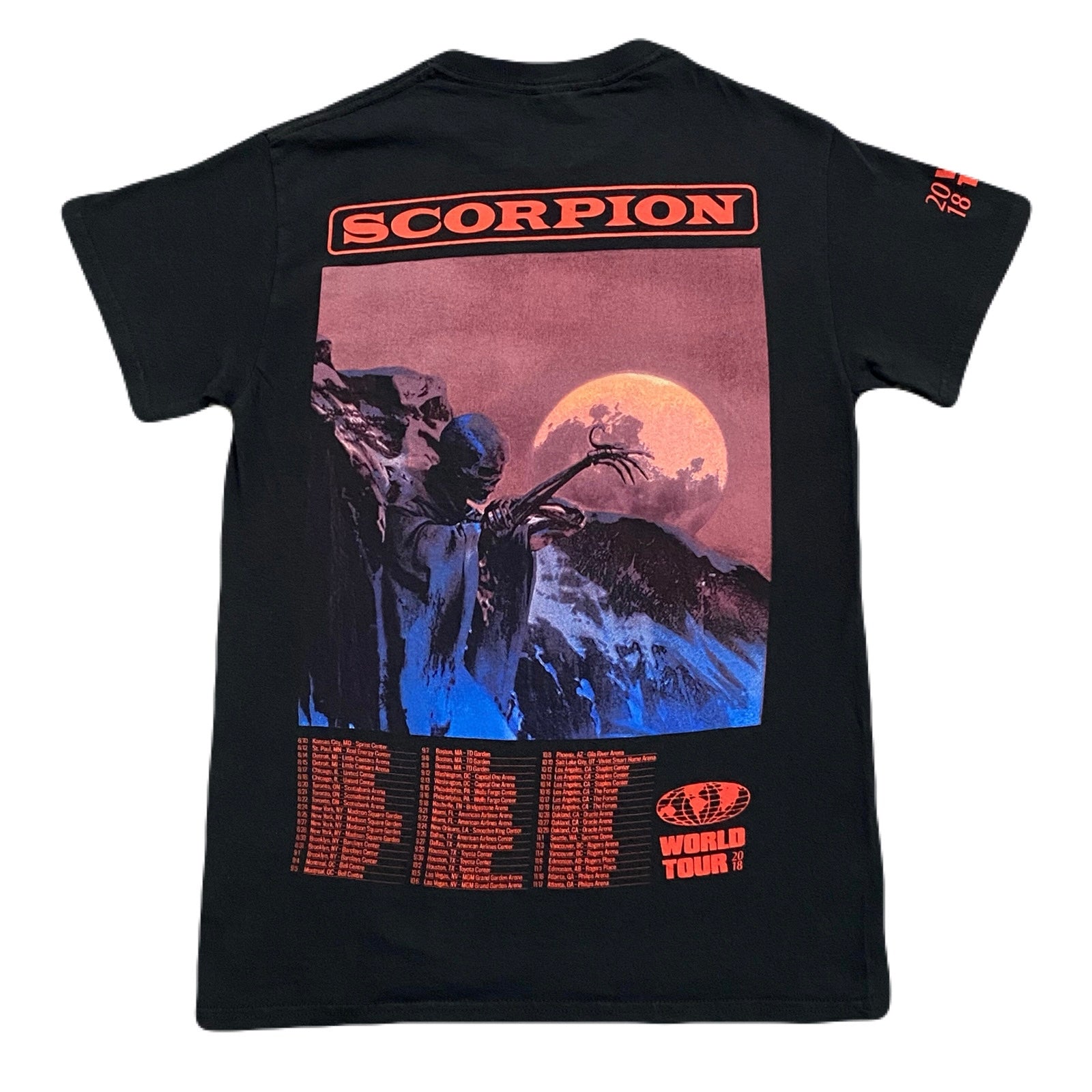 Drake 2018 Scorpion World Tour Rap R&B City Concert T-Shirt Men’s Small